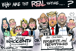 SEX ABUSE VICTIMS by Milt Priggee