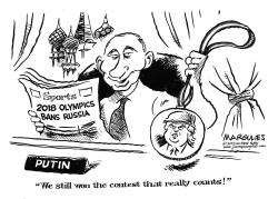 2018 OLYMPICS BAN RUSSIA by Jimmy Margulies