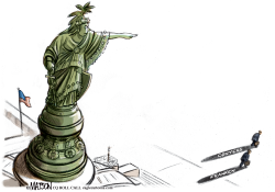 US CAPITOL STATUE OF FREEDOM POINTS THE WAY FOR CONYERS AND FRANKEN by R.J. Matson