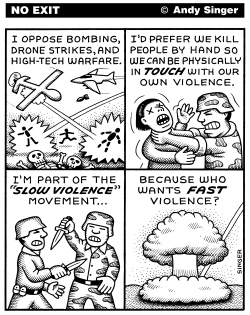 SLOW VIOLENCE MOVEMENT by Andy Singer