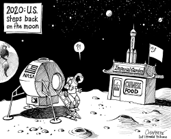 CHINESE-U.S. SPACE RACE by Patrick Chappatte