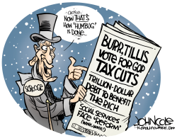 LOCAL NC GOP DOES HUMBUG BW by John Cole