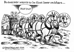 BEER ON MARS PLAN by Dave Granlund
