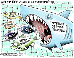 FCC CUTS NET NEUTRALITY  by Dave Granlund
