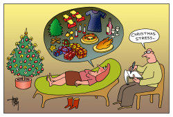 Christmas Stress by Arend Van Dam