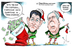TAX OVERHAUL AND STOCKINGS  by Dave Granlund