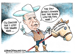 ROY MOORE NOT CONCEDING by Dave Granlund