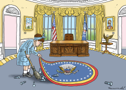 CLEANING UP by Marian Kamensky