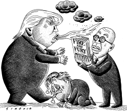 TRUMP BANNON AND WOLFF by Osmani Simanca
