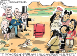 TRIBAL COALITION by Pat Bagley
