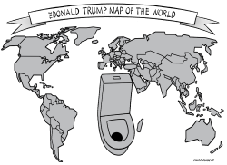 THE DONALD TRUMP MAP OF THE WORLD by Neils Bo Bojeson