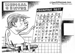 TRUMP COGNITIVE TEST by Dave Granlund