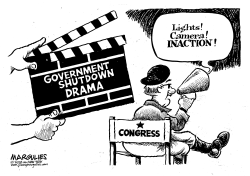 GOVERNMENT SHUTDOWN DRAMA by Jimmy Margulies