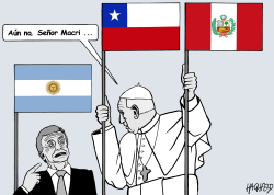 POPE IN CHILE AND PERU by Rainer Hachfeld
