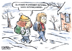 GOVERNMENT SNOW JOB by Jeff Koterba