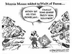 MINNIE MOUSE HOLLYWOOD HONOR by Dave Granlund