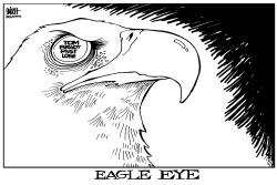 EAGLES IN THE SUPER BOWL, B/W by Randy Bish