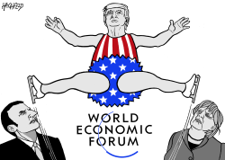 AMERICA FIRST IN DAVOS by Rainer Hachfeld