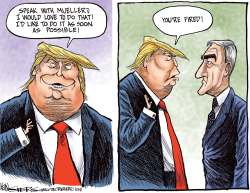 TRUMP TO TALK TO MUELLER by Kevin Siers