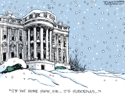 SUBPOENA SNOW STORM by Bill Schorr