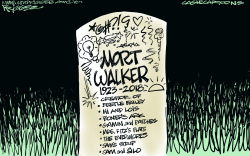 MORT WALKER -RIP by Milt Priggee