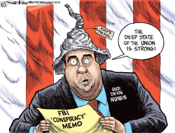 NUNES' CONSPIRACY MEMO by Kevin Siers