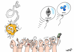 CRYPTOCURRENCIES FRENZY by Stephane Peray