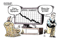 STOCK MARKET DROP COLOR by Jimmy Margulies