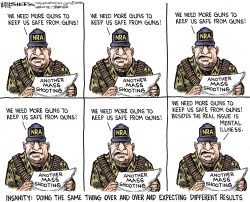 MASS SHOOTING INSANITY by Kevin Siers