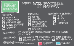 MASS SHOOTINGS by Mike Keefe