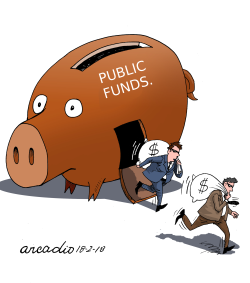 POLITICIANS AND PUBLIC FUNDS by Arcadio Esquivel