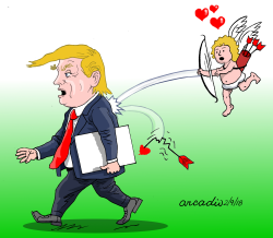 TRUMP AND VALENTINES DAY by Arcadio Esquivel