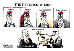 THE FIVE STAGES OF GRIEF  by Jimmy Margulies