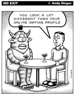ONLINE DATING PROFILES by Andy Singer