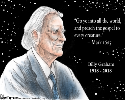 BILLY GRAHAM by Kevin Siers