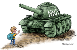STUDENTS VS THE NRA by Daryl Cagle