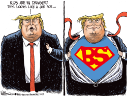 DONALD TRUMP SUPERHERO by Kevin Siers