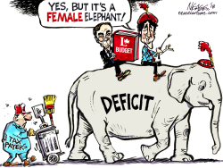 BUDGET DEFICIT by Steve Nease