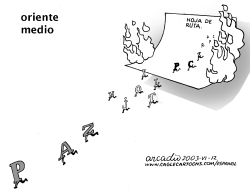 Mapa en llamas by Arcadio Esquivel
