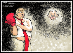 TRUMP/JEFF SESSIONS PUNCHING BAG by J.D. Crowe