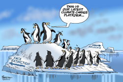 PENGUINS IN ANTARCTICA by Paresh Nath
