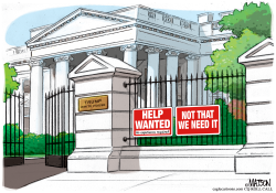 TRUMP WHITE HOUSE HELP WANTED by RJ Matson