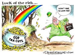 LUCK OF THE RICH by Dave Granlund