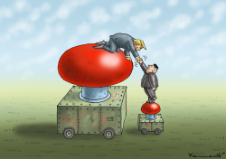 BIG RED BUTTON by Marian Kamensky