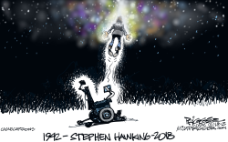 STEPHEN HAWKING -RIP by Milt Priggee