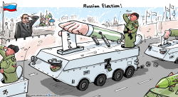 RUSSIAN ELECTION by Emad Hajjaj