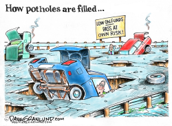 POTHOLES FILLED by Dave Granlund