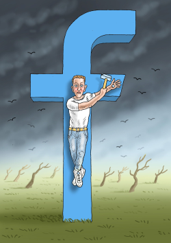 Poor Zuckerberg by Marian Kamensky