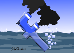 FACEBOOK IS SINKING by Arcadio Esquivel