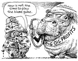 BIG OIL PROFITS by Sandy Huffaker